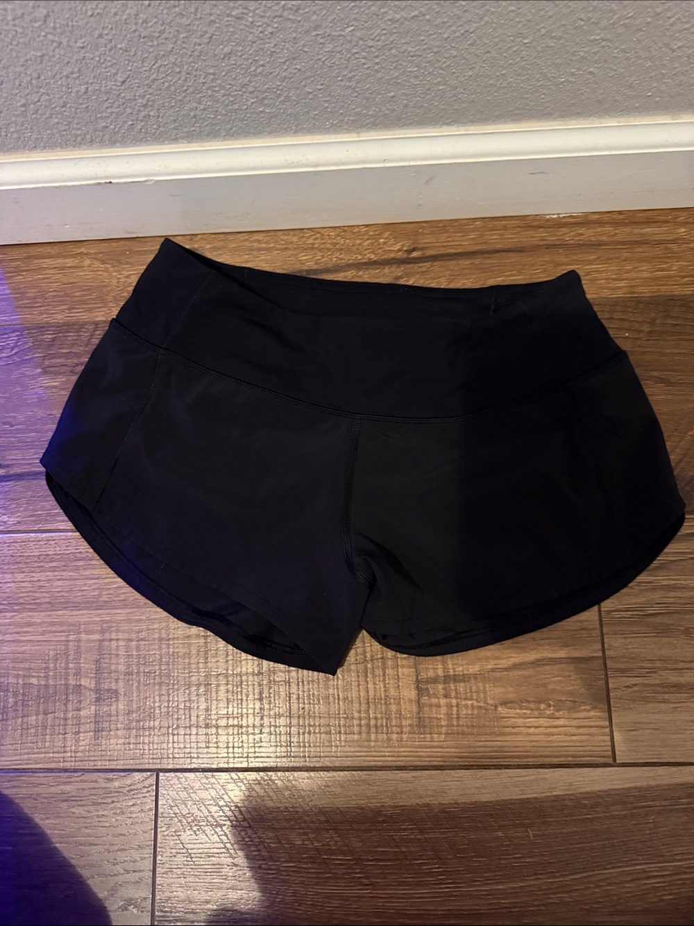 lululemon athletica Women's Navy Athletic Shorts with Logo Tag
